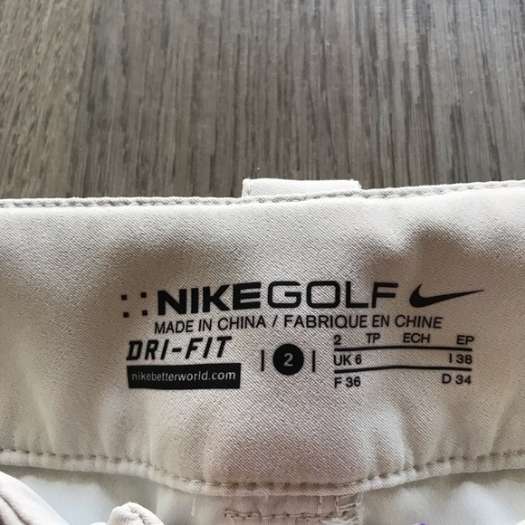 Nike Golf Dri-Fit Khaki Skort Women’s Sz 2 - Picture 4 of 6